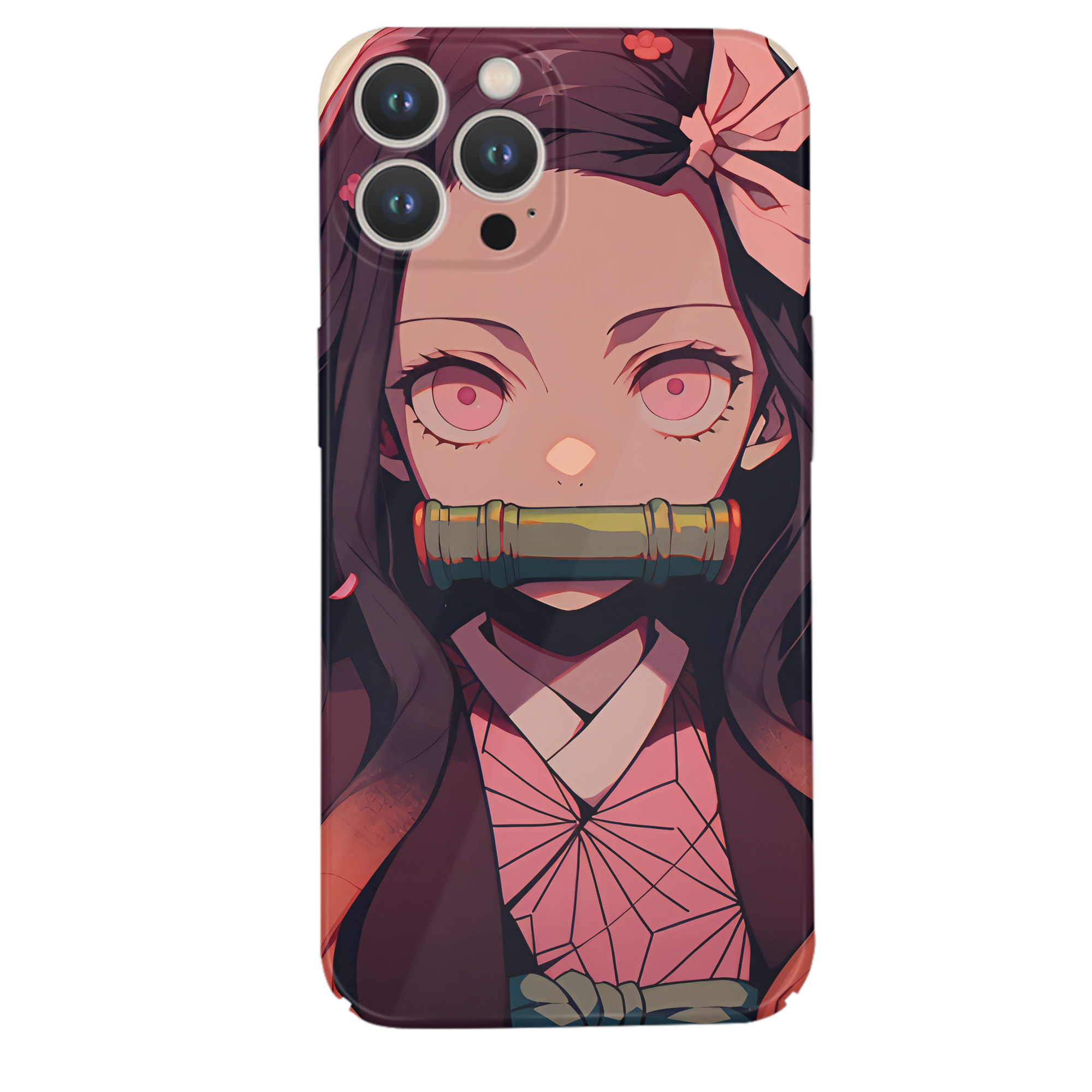 （画像用） 鬼滅の刃（きめつのやいば）竈門 禰󠄀豆子／かまど ねずこ Kamado Nezuko 【iPhone 14シリーズ対応】ハードケース